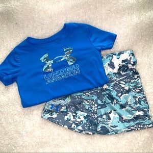 Blue Digital Camo Under Armour Outfit.